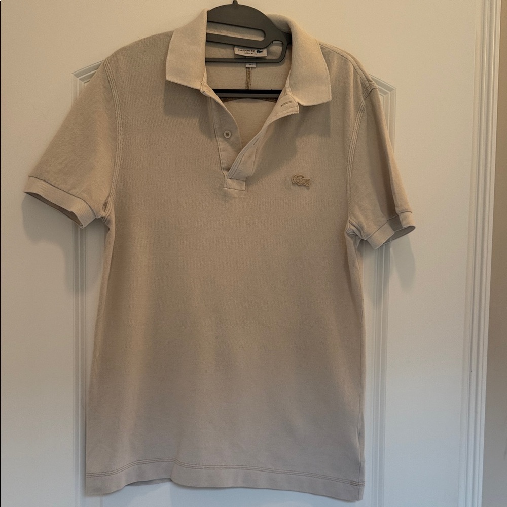Lacoste S Men's light Tan Polo Shirt